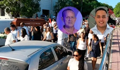 Sepelio de Carlos Nelson Salas Pérez y su nieto Carlos Miguel Salas Cantillo. 