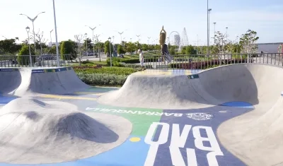 Pista de skatepark en el Gran Malecón del Río.