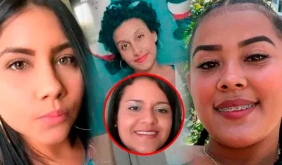 Cuatro de las víctimas de feminicidio. 