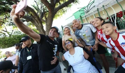 El Alcalde Alex Char estuvo acompañado de Jermein Peña.