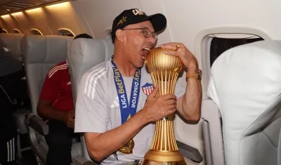 Alfredo Arias logró con Junior su primer título de Liga en Colombia. 