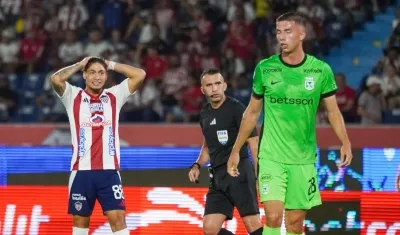 Carlos Betancur en el partido Junior vs. Nacional, el 13 de noviembre. 