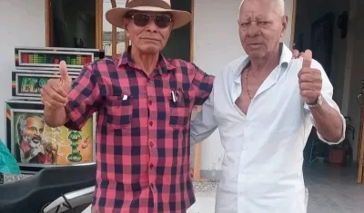 Francisco Cañarete (derecha) con su hermano Leopoldo. 