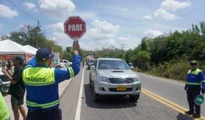 Operativos de control del Tránsito en Atlántico. 