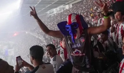 La hinchada del Junior llenó el estadio Metropolitano en los tres últimos partidos.