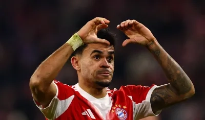 El colombiano Luis Díaz, delantero del Bayern Múnich. 