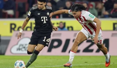 Luis Díaz durante el partido.