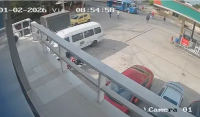 Así fue el accidente en el barrio Las Nieves. 