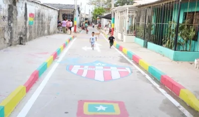calles pavimentadas en La Chinita