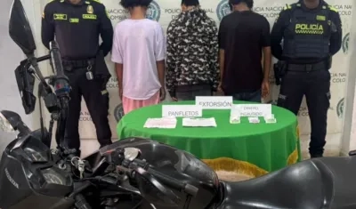 Adolescentes aprehendidos. 