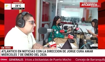 Transmisión de Atlántico en Noticias.