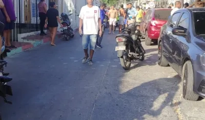 Lugar del ataque a bala en el barrio La Sierrita. 