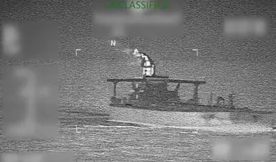 El buque interceptado.