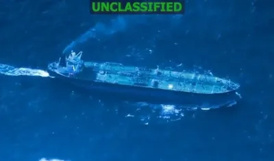 Buque petrolero incautado este martes. 