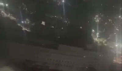 Captura de video de los alrededores del Palacio de Miraflores