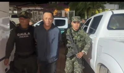 Didier Junior Guerrero Vásquez fue capturado por el Gaula y el Ejército. 