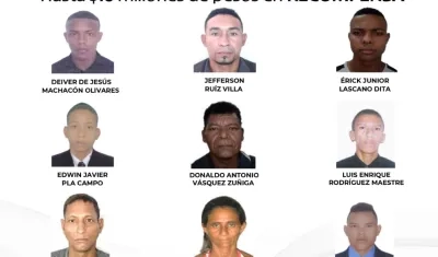 Cartel de los más buscados. 