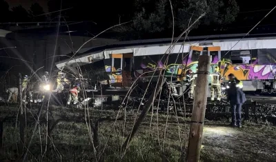 Choque de tren en Barcelona