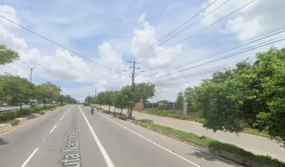 Zona donde se registró el ataque sicarial.