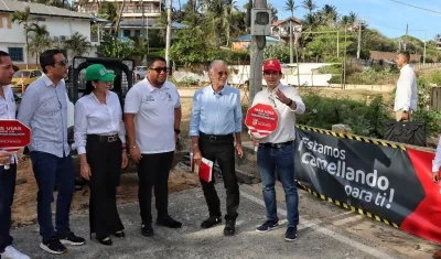 El Gobernador del Atlántico, Eduardo Verano, dio inicio a las obras.