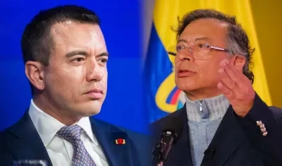 Daniel Noboa y Gustavo Petro.