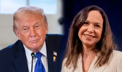 Donald Trump y María Corina Machado.