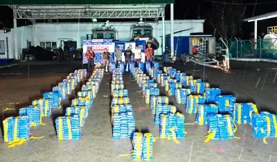 Drogas incautadas en frontera colombo-ecuatoriana.