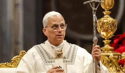 El Papa León XIV preside la misa de Año Nuevo en la basílica de San Pedro.
