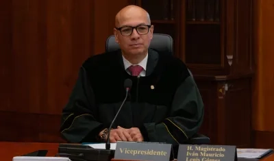 El magistrado Iván Mauricio Lenis, presidente de la Corte Suprema.