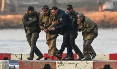 El presidente venezolano, Nicolás Maduro, y su esposa, Cilia Flores.