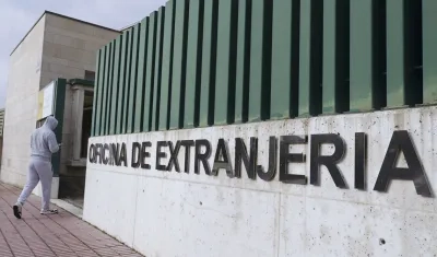 Oficina de Extranjería este martes en Valladolid.