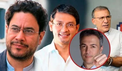 Iván Cepeda,  Camilo Romero,  Daniel Quintero y Roy Barrera 