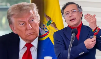 Donald Trump y Gustavo Petro 