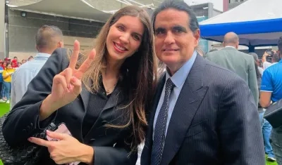 Camila Fabri y Alex Saab.