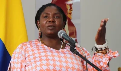 Francia Márquez, Vicepresidenta de Colombia. 