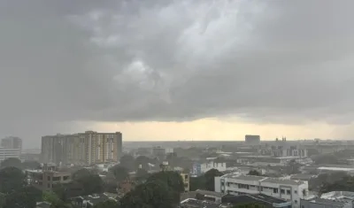 Fuerte aguacero en Barranquilla