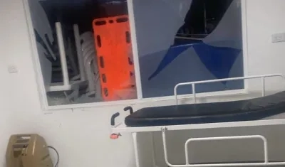 Daños en el hospital de Cajibío, Cauca.