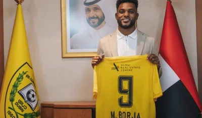 Miguel Borja, nuevo delantero de Al Wasl. 
