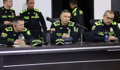 El General Herbert Benavides, Jefe Nacional de Administración de Recursos de la Policía Nacional. 