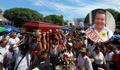 Argelio Consuegra Peña fue sepultado este sábado en Sabanalarga. 
