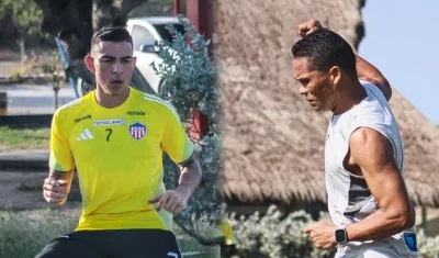 Harold Rivera y Carlos Bacca.