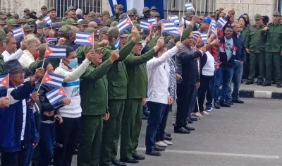 Homenaje en Cuba a militares muertos en Venezuela