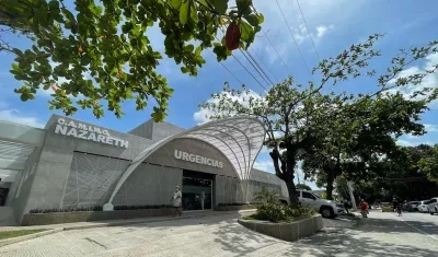 La víctima es atendida en el hospital Nazareth.