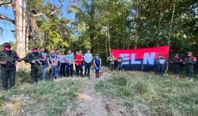 Momento de la liberación de Hugo y Luis González Godoy