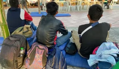 Imagen de referencia de desplazados.