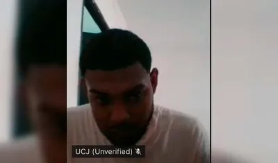 Jorman Javier Rodríguez Huyke durante la audiencia de este jueves. 