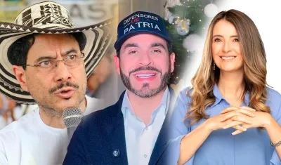 Iván Cepeda, Abelardo De La Espriella y Paloma Valencia.