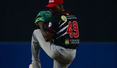 Julio Teherán, abridor de los Tigres de Cartagena. 