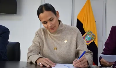 La Ministra de Ambiente y Energía de Ecuador, Inés Manzano