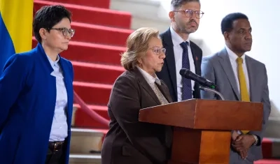 La canciller Rosa Villavicencio.